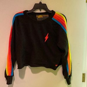 Aviator Nation Bolt Cropped Seeatshirt